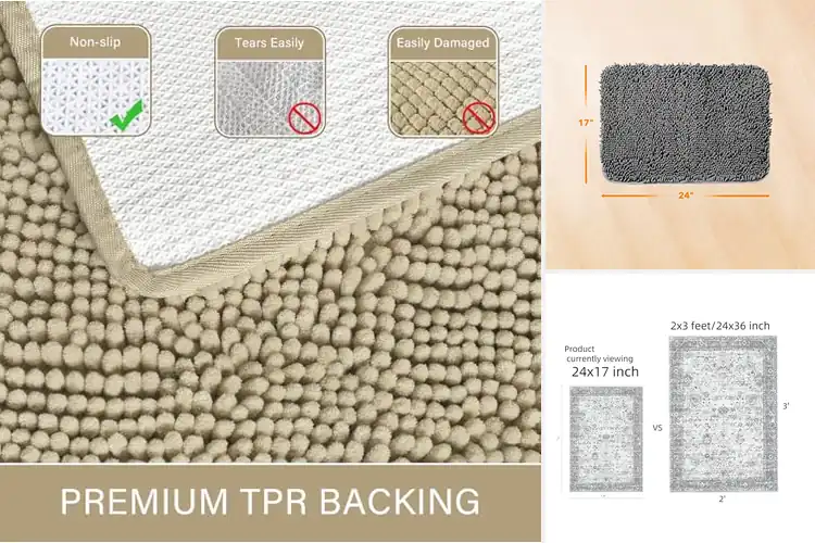 Detailed view of Best 24×17 Inch Bath Rug