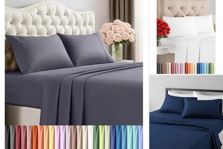 Detailed view of Best 4 Piece Bed Sheets Sets: Sleep Better Tonight