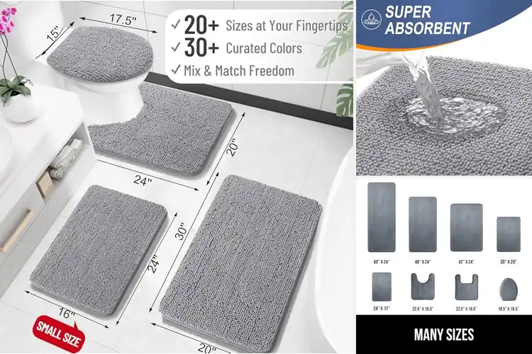 Detailed view of Best Absorbent Bathroom Mats