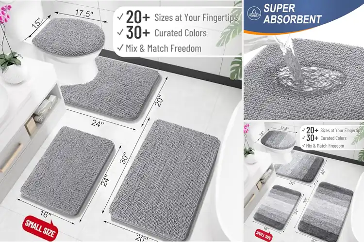 Detailed view of Best Absorbent Bathroom Rugs