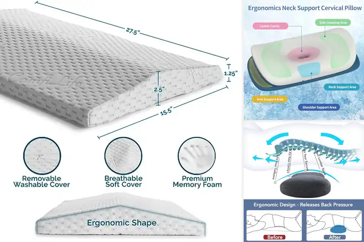 Detailed view of Best Back Side Stomach Sleep Pillows
