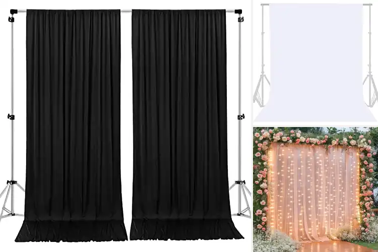 Detailed view of Best Backdrop Curtains for Flawless Events