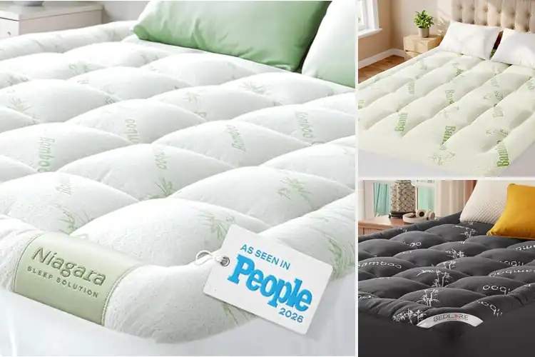 Detailed view of Best Bamboo Fibre Mattress Topper