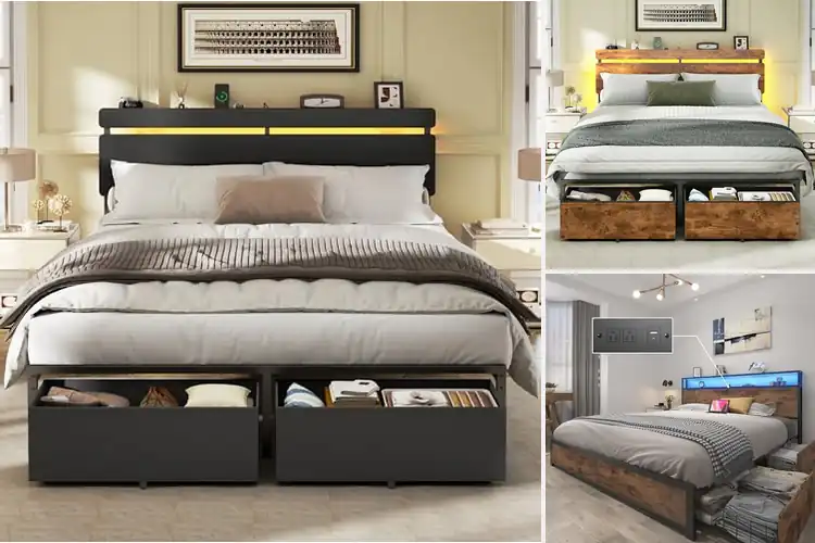 Detailed view of Best Bed Frames With Storage