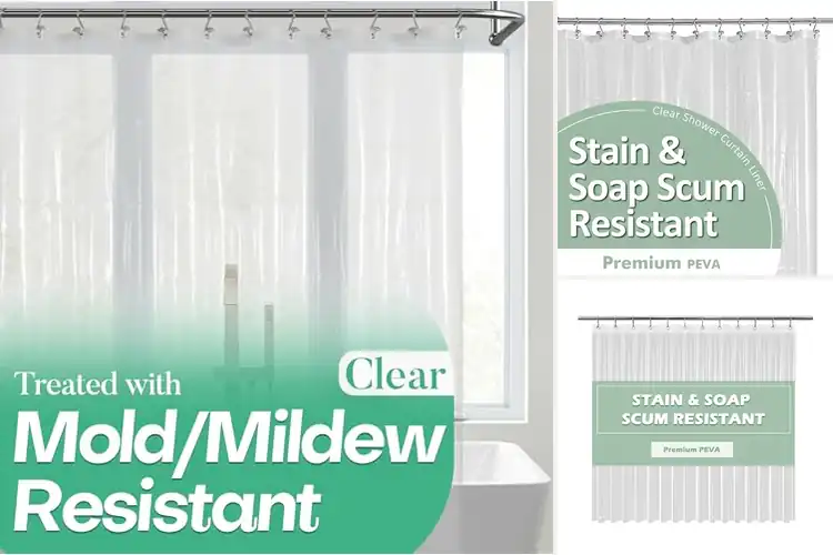 Detailed view of Best Clear Shower Curtain Liner