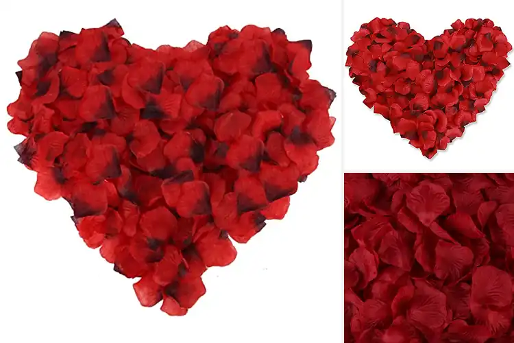 Detailed view of Best Dark-Red Silk Petals