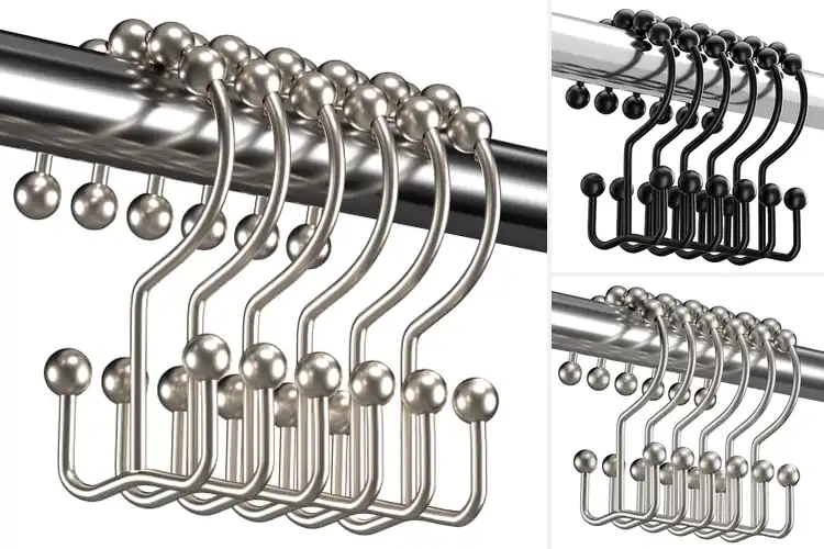 Detailed view of Best Double Glide Shower Hooks