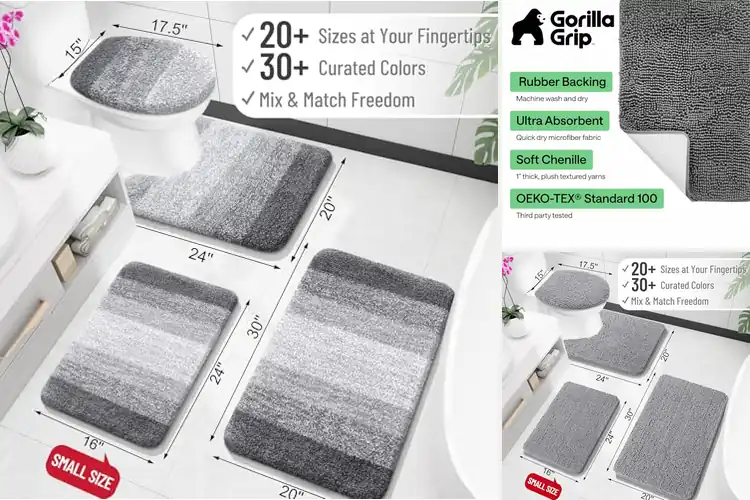 Detailed view of Best Durable Microfiber Bath Rugs