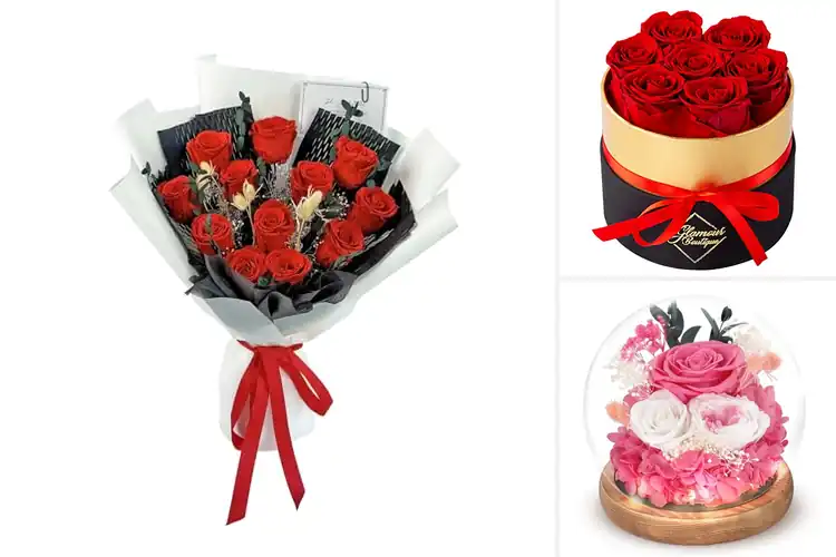 Detailed view of Best Eternal Flowers Arrangements