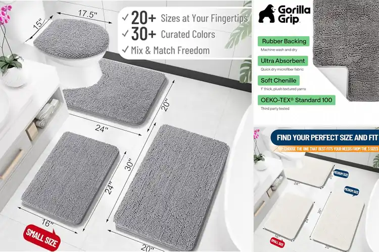 Detailed view of Best Fade Resistant Bath Rugs