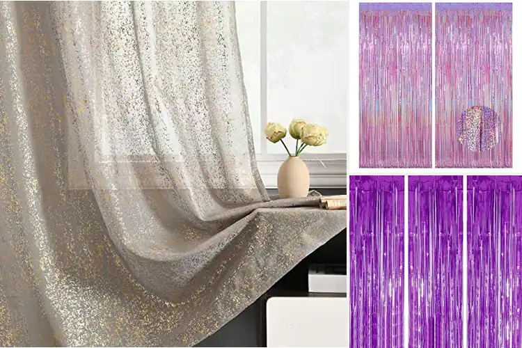 Detailed view of Best Foil Curtains: Sparkle Your Space with Style & Privacy