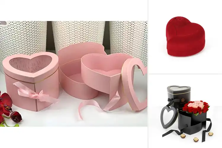 Detailed view of Best Heart Shaped Rose Box Gift