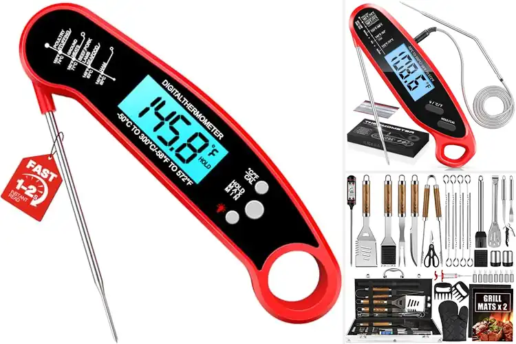 Detailed view of Best Husband Grilling Thermometer Gift