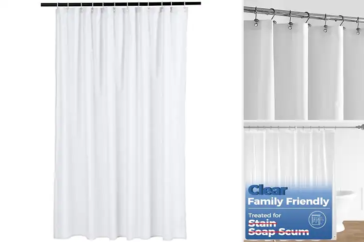 Detailed view of Best Lightweight Shower Curtains