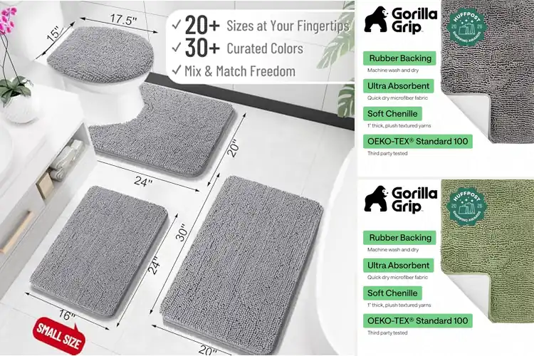 Detailed view of Best Microfiber Bath Mats