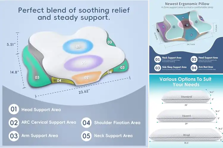 Detailed view of Best Pillow For Side Back And Stomach Sleepers