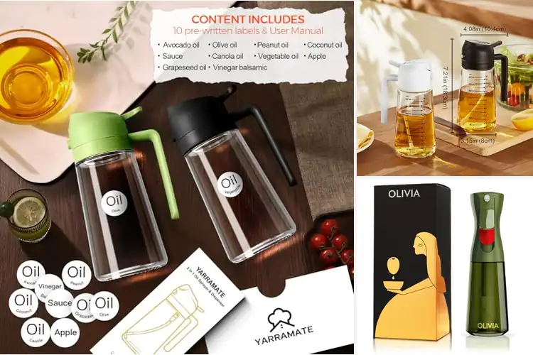 Detailed view of Best Precise Spray Olive Oil Bottles