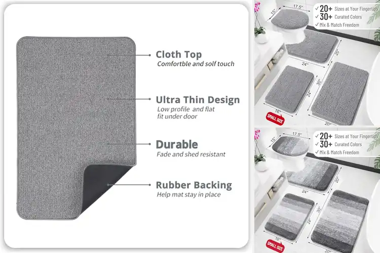Detailed view of Best Quick Dry Bath Rug
