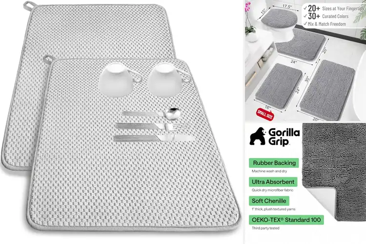 Detailed view of Best Quick Dry Microfiber Mat