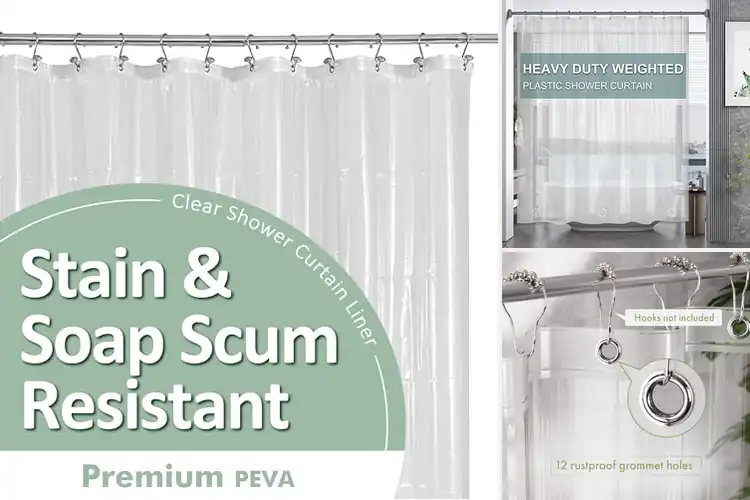 Detailed view of Best Rustproof Grommets Shower Curtain