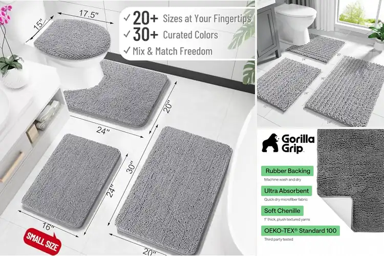 Detailed view of Best Soft Chenille Bath Rug