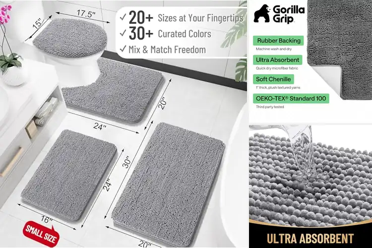 Detailed view of Best Soft Chenille Floor Rugs