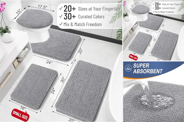 Detailed view of Best Thick Bath Rugs