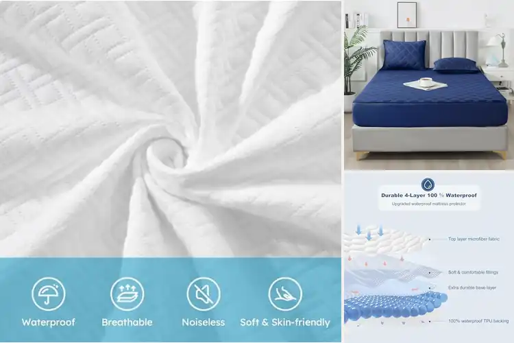 Detailed view of Best TPU Backed Mattress Cover