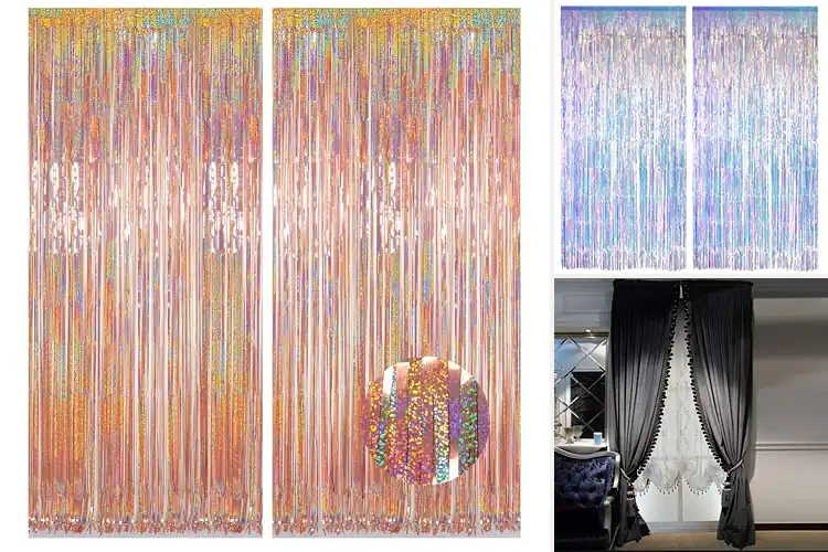 Detailed view of Best Two Pack Fringe Curtains: Stylish & Easy Room Upgrade