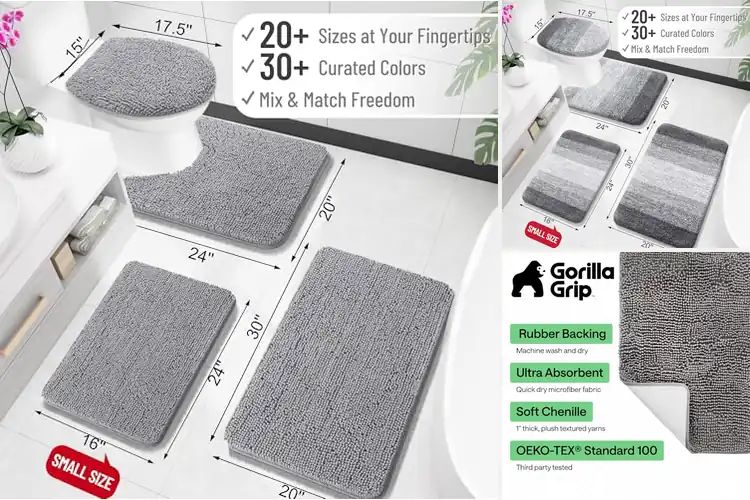 Detailed view of Best Washable Bath Rugs