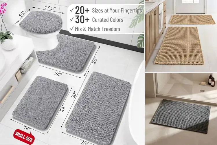 Detailed view of Best Washable Bathroom Rugs